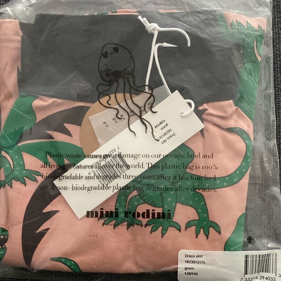 Mini Rodini Draco Skirt Green - NWT - Picture 3 of 3